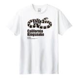 ホワイト | Moftique(モフティック) 半袖Tシャツ カリフォルニアキングスネーク | printrium