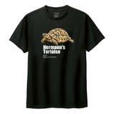 ブラック | Moftique(モフティック) 半袖Tシャツ ヘルマンリクガメ | printrium
