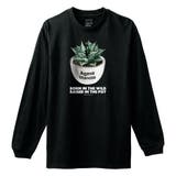 ブラック | Moftique(モフティック) 長袖Tシャツ アガベ | printrium