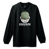 ブラック | Moftique(モフティック) 長袖Tシャツ ユーフォルビア | printrium