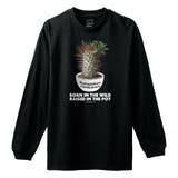 ブラック | Moftique(モフティック) 長袖Tシャツ パキポディウム | printrium