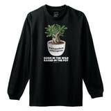 ブラック | Moftique(モフティック) 長袖Tシャツ パキポディウム | printrium