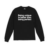 ブラック | NOBOUND 長袖Tシャツ メッセージロゴ | printrium