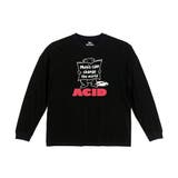 ブラック | NOBOUND 長袖Tシャツ メッセージ | printrium