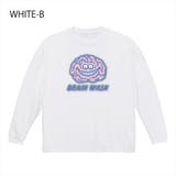 ホワイト-B | NOBOUND 長袖Tシャツ ポップブレイン | printrium