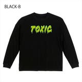 ブラック-B | NOBOUND（ノーバウンド） 長袖Tシャツ メルティングTOXIC | printrium
