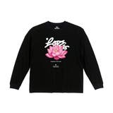 ブラック | NOBOUND 長袖Tシャツ 蓮 | printrium