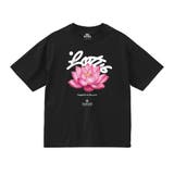 ブラック | NOBOUND 半袖Tシャツ 蓮 | printrium