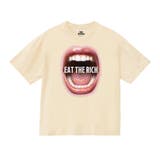 アイボリー | NOBOUND（ノーバウンド） 半袖Tシャツ マウスメッセージロゴプリント | printrium