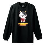 ブラック | しばりっこあにまる 長袖Tシャツ しばうし | printrium