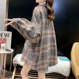 チェック柄オーバーサイズシャツアウター | privatebeach | 詳細画像6