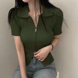 ダブルファスナークロップド丈トップス | privatebeach | 詳細画像19