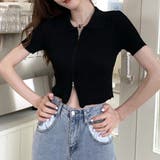 ダブルファスナークロップド丈トップス | privatebeach | 詳細画像4