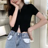 ダブルファスナークロップド丈トップス | privatebeach | 詳細画像5