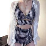 水着 千鳥柄バックリボンスイムウェア | privatebeach | 詳細画像2 