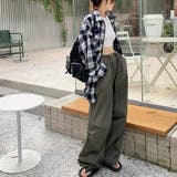 チェック柄オーバーサイズシャツ | privatebeach | 詳細画像2