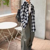 チェック柄オーバーサイズシャツ | privatebeach | 詳細画像9