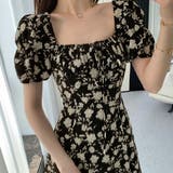 花柄スクエアネックワンピース 長袖/半袖 | privatebeach | 詳細画像11