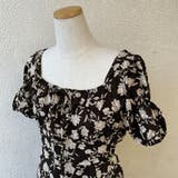 花柄スクエアネックワンピース 長袖/半袖 | privatebeach | 詳細画像15