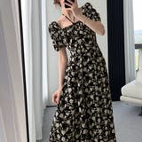 花柄スクエアネックワンピース 長袖/半袖 | privatebeach | 詳細画像9