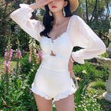 水着 シアースリーブバックレース | privatebeach | 詳細画像4