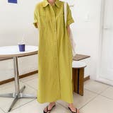 マスタード | ロングシャツワンピース | privatebeach