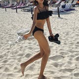 水着 ドット柄チュールバッククロスワンピース | privatebeach | 詳細画像5