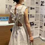 バックオープンリボンノースリーブワンピース | privatebeach | 詳細画像1 