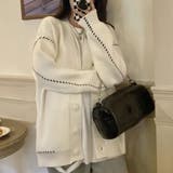 ステッチデザインオーバーサイズニットカーディガン | privatebeach | 詳細画像4