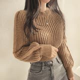 クロップド丈ルーズニットトップス | privatebeach | 詳細画像11 