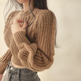 クロップド丈ルーズニットトップス | privatebeach | 詳細画像12 