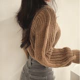 クロップド丈ルーズニットトップス | privatebeach | 詳細画像14 