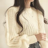 クロップド丈ルーズニットトップス | privatebeach | 詳細画像3 