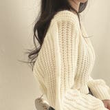 クロップド丈ルーズニットトップス | privatebeach | 詳細画像4 