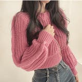 クロップド丈ルーズニットトップス | privatebeach | 詳細画像8 