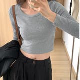 シンプルクロップド丈ロンT | privatebeach | 詳細画像11 