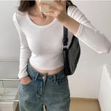 シンプルクロップド丈ロンT | privatebeach | 詳細画像5 