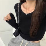 シンプルクロップド丈ロンT | privatebeach | 詳細画像6 