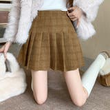 チェック柄ハイウエストプリーツミニスカート スカパン | privatebeach | 詳細画像10