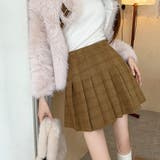 チェック柄ハイウエストプリーツミニスカート スカパン | privatebeach | 詳細画像11