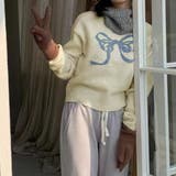 リボン柄ニットトップス | privatebeach | 詳細画像15