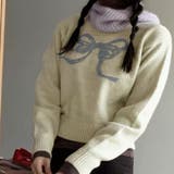 リボン柄ニットトップス | privatebeach | 詳細画像16