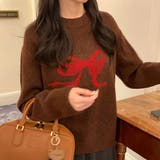 リボン柄ニットトップス | privatebeach | 詳細画像4