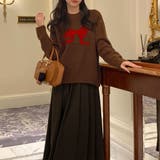 リボン柄ニットトップス | privatebeach | 詳細画像7