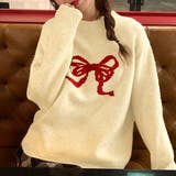 リボン柄ニットトップス | privatebeach | 詳細画像8