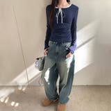 フェイクレイヤードリボン使いトップス | privatebeach | 詳細画像9