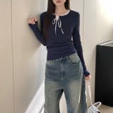 フェイクレイヤードリボン使いトップス | privatebeach | 詳細画像12