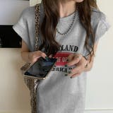 ロゴプリントフレンチスリーブTシャツワンピース | privatebeach | 詳細画像5