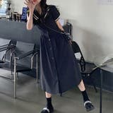 BIG衿配色ロングシャツワンピース | privatebeach | 詳細画像5