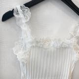 フリルレースリブ編みタンクトップ | privatebeach | 詳細画像18